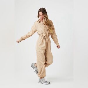 Copper/gold Nylon zip jumper